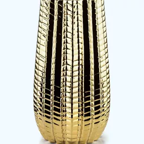 Keramická váza CACTUS 27 cm zlatá