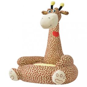 Detské kreslo plyš Dekorhome Žirafa