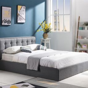 Halmar PADVA 90cm posteľ s úložným priestorom šedá