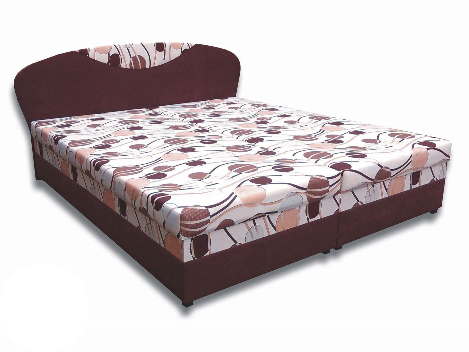 Manželská posteľ 180 cm Izabela 5 (s penovými matracmi)