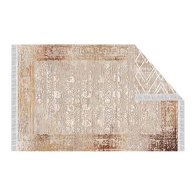 Kondela Obojstranný koberec, NESRIN, béžová-vzor, 80x150