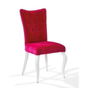 Čalúnená stolička rosie - ružová/biela