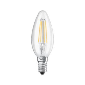 Radium LED sviečka Essence E14 4W 470lm číra, sklo, kov, plast, E14, 4W, Energialuokka: E, P: 10 cm