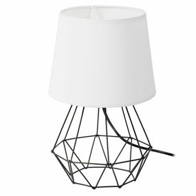 Stolová lampa DIAMENT 2v1- čierna/biela