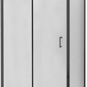 MEXEN/S - APIA sprchovací kút 115x90 cm, transparent, čierna 840-115-090-70-00