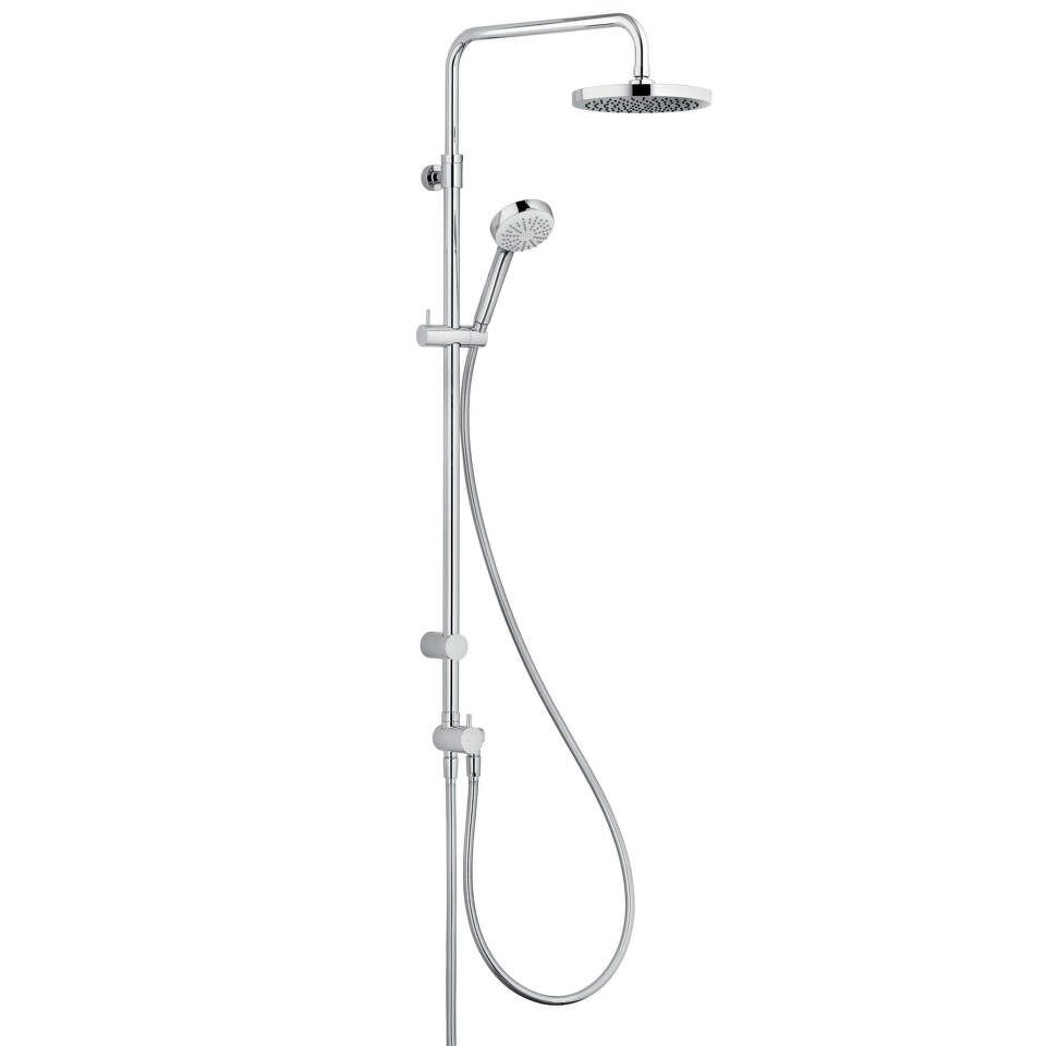 Kludi Logo Dual Shower - Dual Shower (hlav.sprcha 200, ručná sprcha 3S, hadica 1600, držiak) chróm, 6809305-00 6809305-00