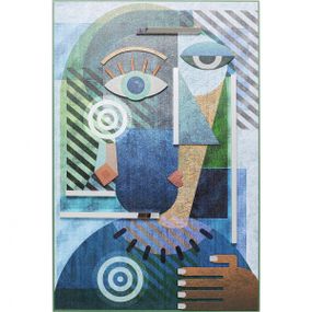 KARE Design Zarámovaný obraz Geometric Woman 100x150cm