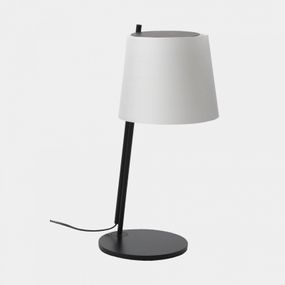LEDS-C4 Clip stolová lampa 49 cm tienidlo biela, Obývacia izba / jedáleň, oceľ, textil, E27, 15W, K: 49cm