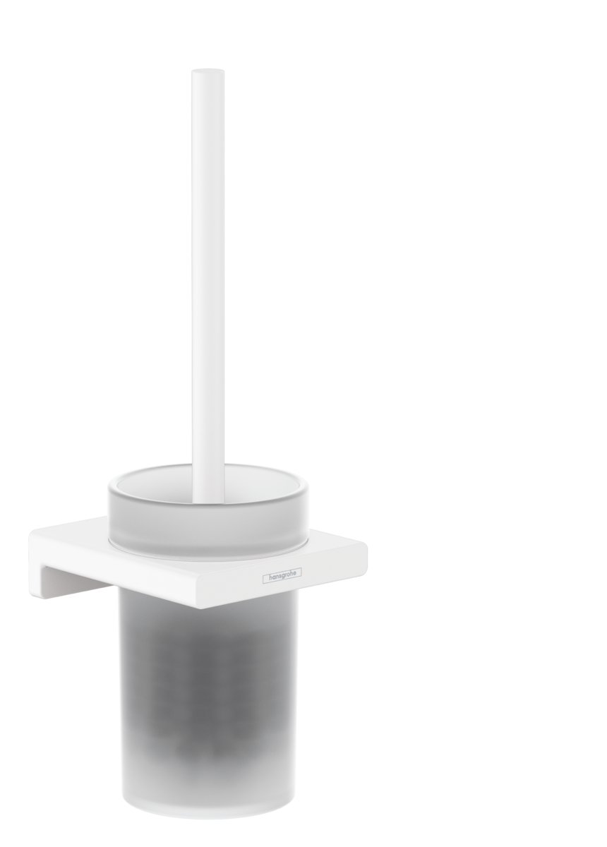Hansgrohe AddStoris - Držiak na WC kefu nástenný, matná biela 41752700