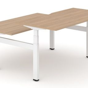 NARBUTAS - Elektricky nastaviteľný dvojmiestny stôl MOTION 180x168 - 2 segmentová základňa