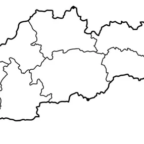 Mapa Slovenska na stenu 100 cm
