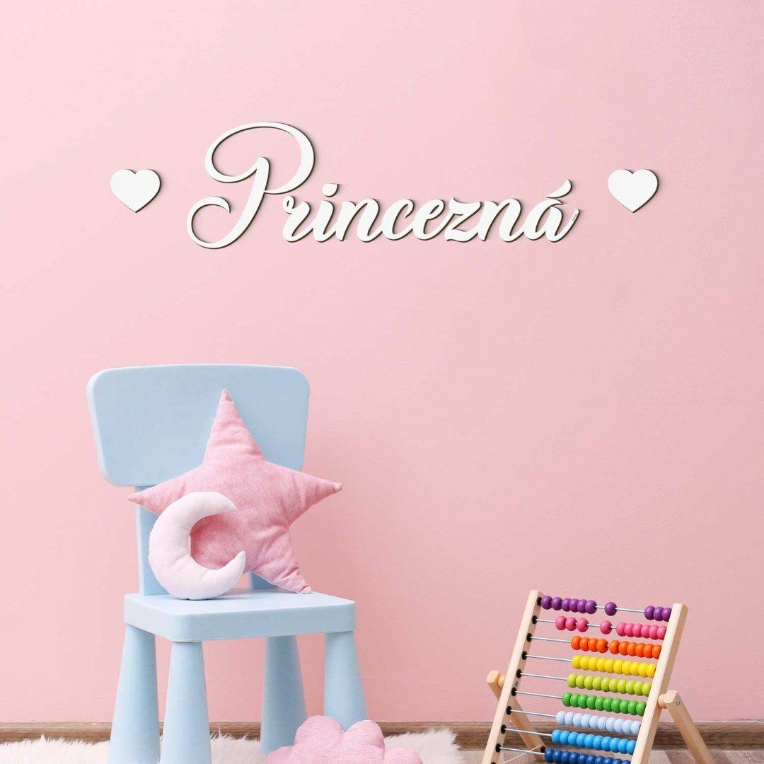 Nálepka na stenu detskej izby - Princezná