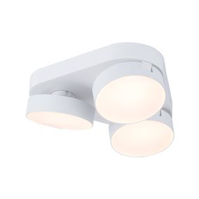LUTEC LED stropné bodové svetlá Stanos, CCT, 3-pl. biela, Obývacia izba / jedáleň, hliník, plast, 6.8W, P: 22 cm, L: 22 cm, K: 5.5cm
