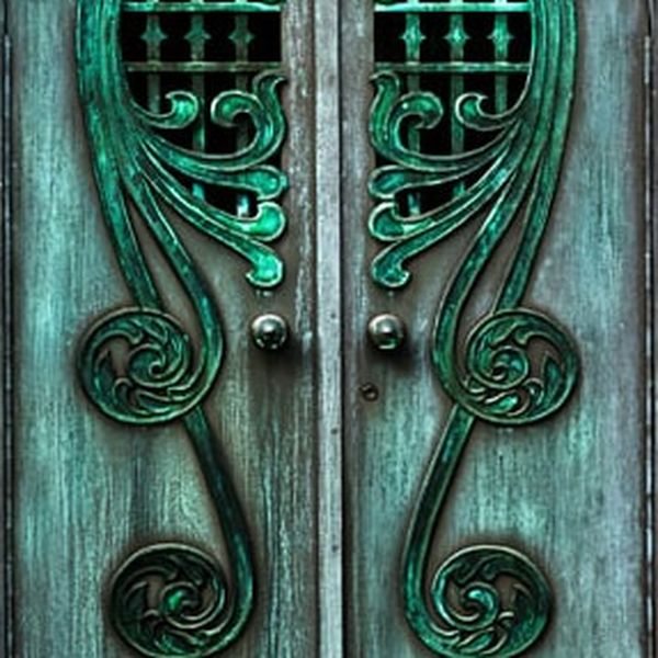 Fototapeta na dvere s motívom smaragdovej brány