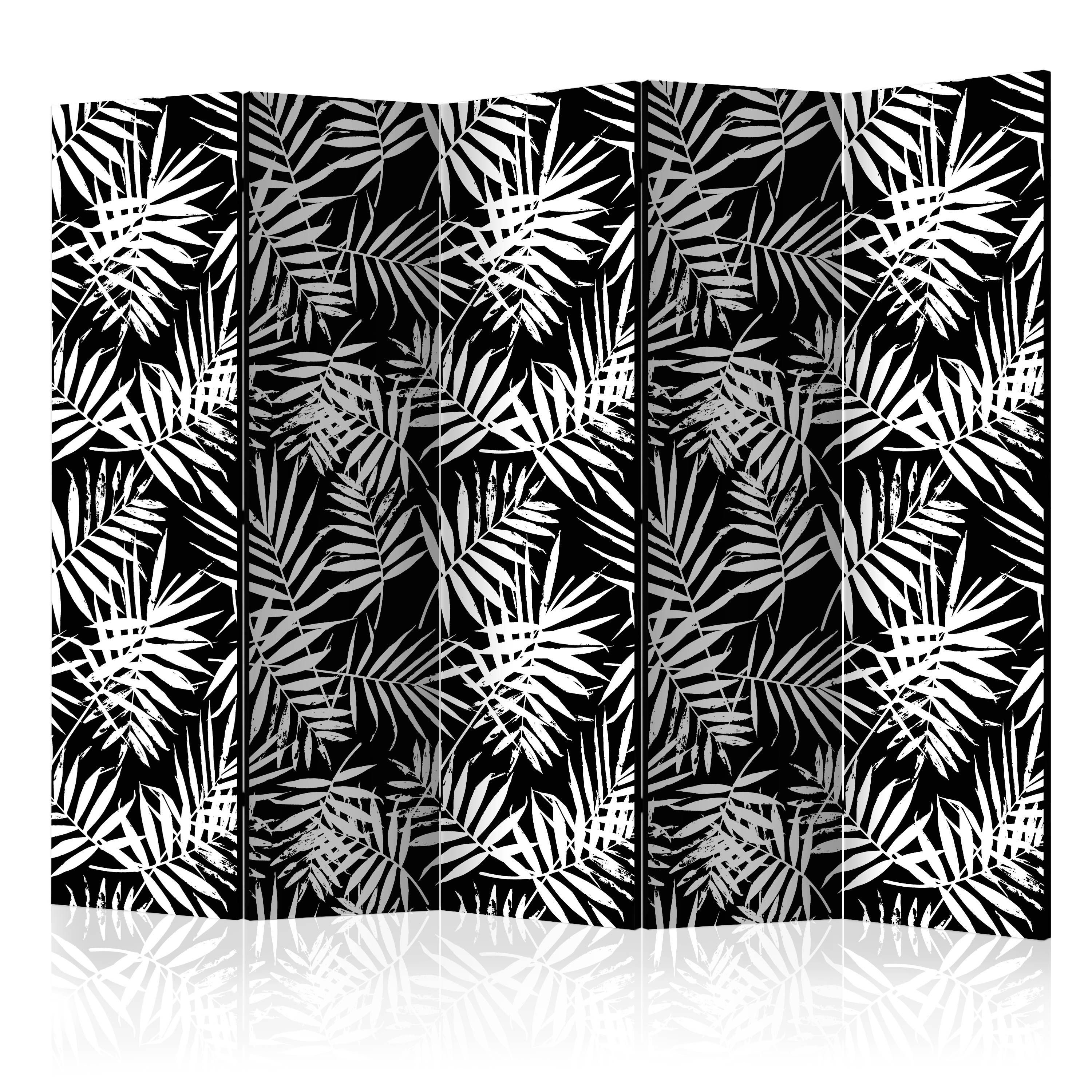 Artgeist Paraván - Black and White Jungle [Room Dividers]