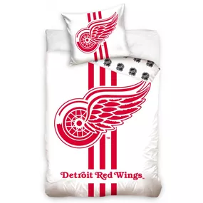 HOKEJOVÉ OBLIEČKY NHL DETROIT RED WINGS WHITE 140x200/70x90 cm