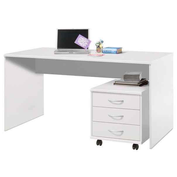 Sconto Písací stôl OPTIMUS 39-007 biela