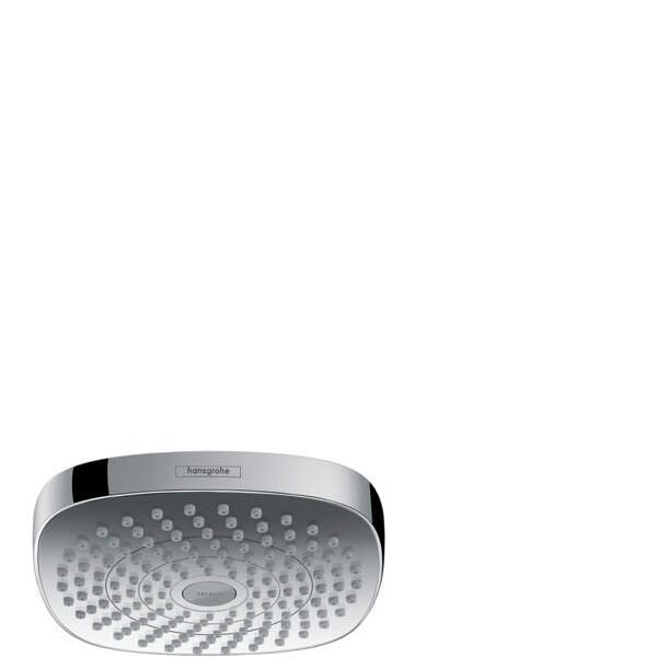 HansGrohe Croma Select E - Hlavová sprcha, 180 mm, 2 prúdy, biela/chróm 26524400