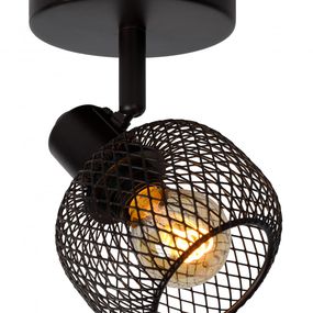 Lucide 77978/01/30 nástenná bodová lampa Maren 1x40W | E14 - čierna, kov, nastaviteľná, stmievateľná