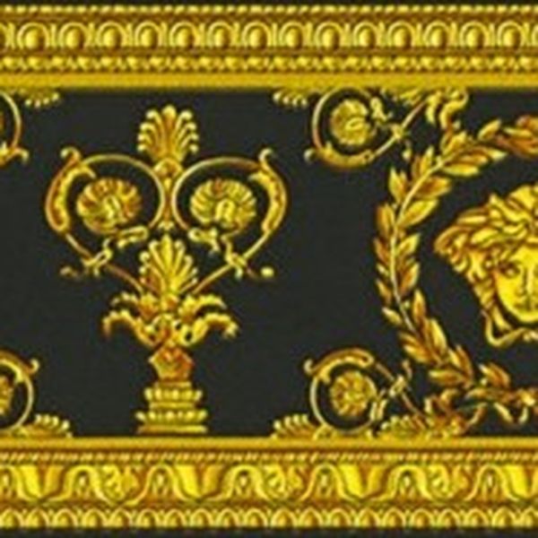 KT1-50343 A.S.Création Luxusná umývateľná vliesová bordúra na stenu Versace 3, veľkosť 9 cm x 5 m