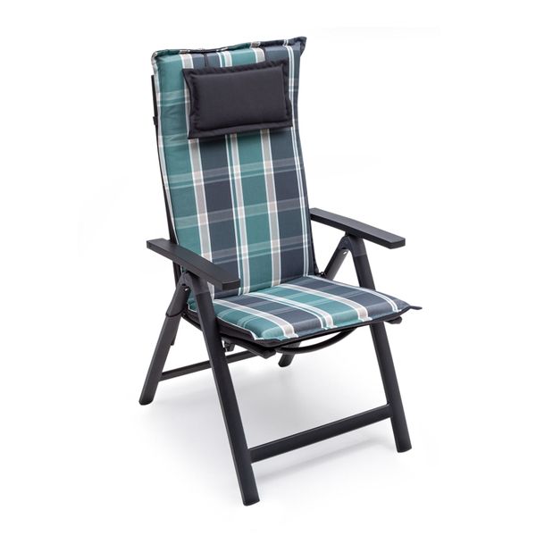 Blumfeldt Donau, čalúnenie, čalúnenie na stoličku, vysoké operadlo, záhradná stolička, polyester, 50x120x6cm