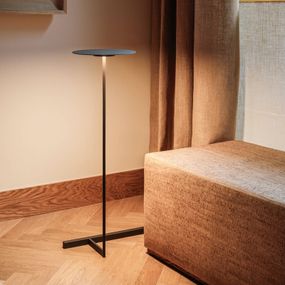 Vibia Flat LED lampa 96 cm sivá L1, stmievateľná, Obývacia izba / jedáleň, oceľ, ušľachtilá oceľ, hliník, polykarbonát, 7W, Energialuokka: F, P: 48 cm, L: 35 cm, K: 96cm