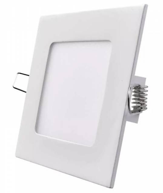 EMOS LED panel štvorcový vstavaný 6W, biely, 12x12cm, neutrálna biela ZD2122