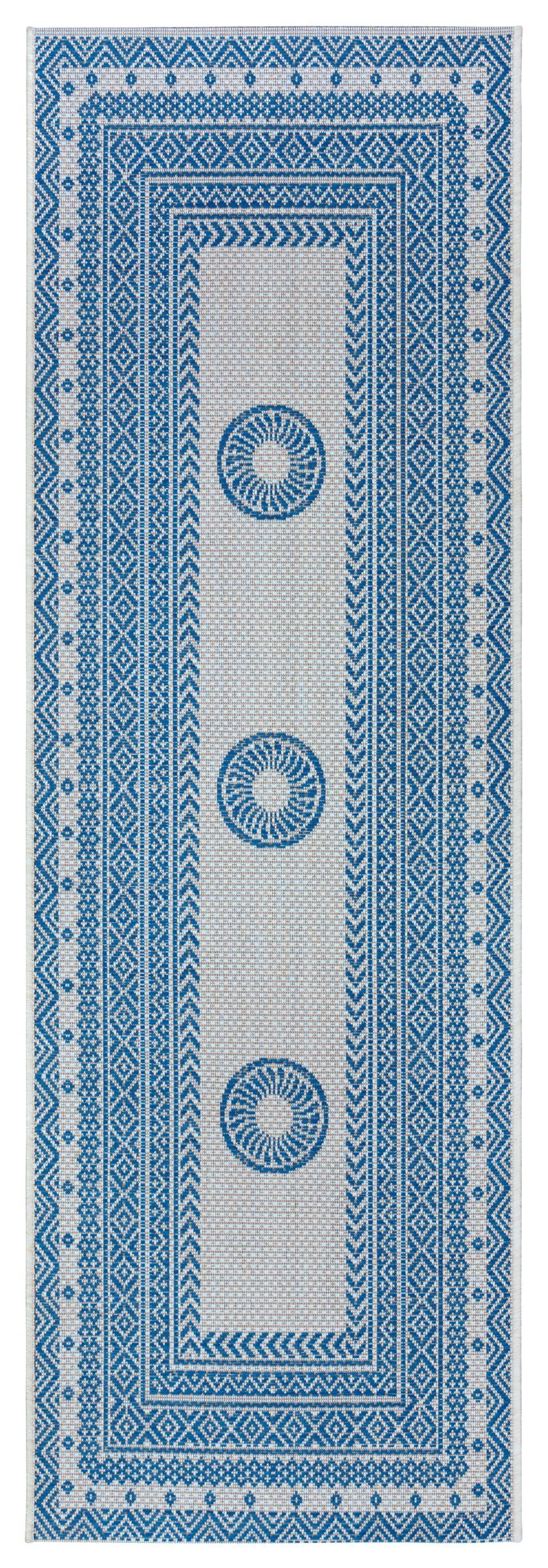 NORTHRUGS - Hanse Home koberce Behúň Jaffa 105223 Turquoise Cream - 70x200 cm