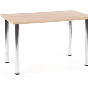 Halmar MODEX 120 stôl farba doska - dub sonoma, nohy - chrom