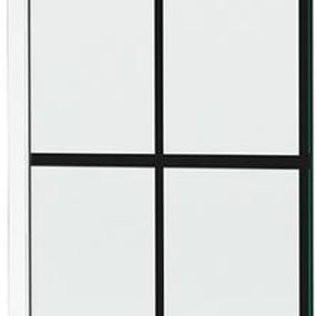MEXEN/S - Next vaňová zástena FIX 50 x 150 cm, čierna dekor, biela 895-050-000-00-77-20