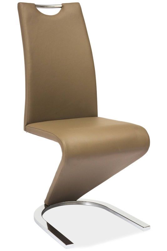 Jedálenská stolička Signal H-090 chróm/cappuccino