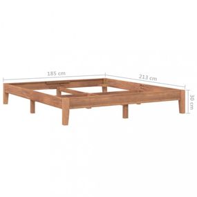 Posteľ masívny teak Dekorhome 180x200 cm