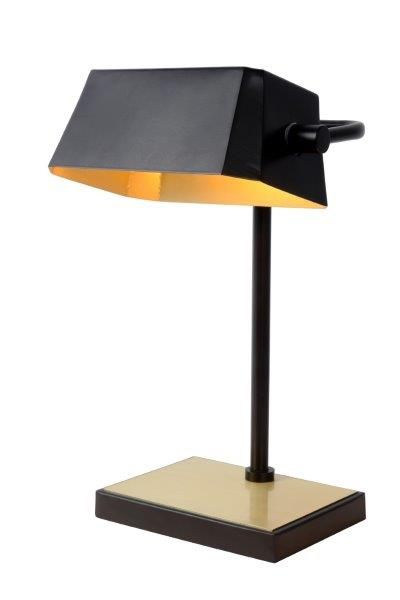 LUCIDE 45581/01/30 LANCE stolové svietidlo/lampa E27/40W čierna/mosadz