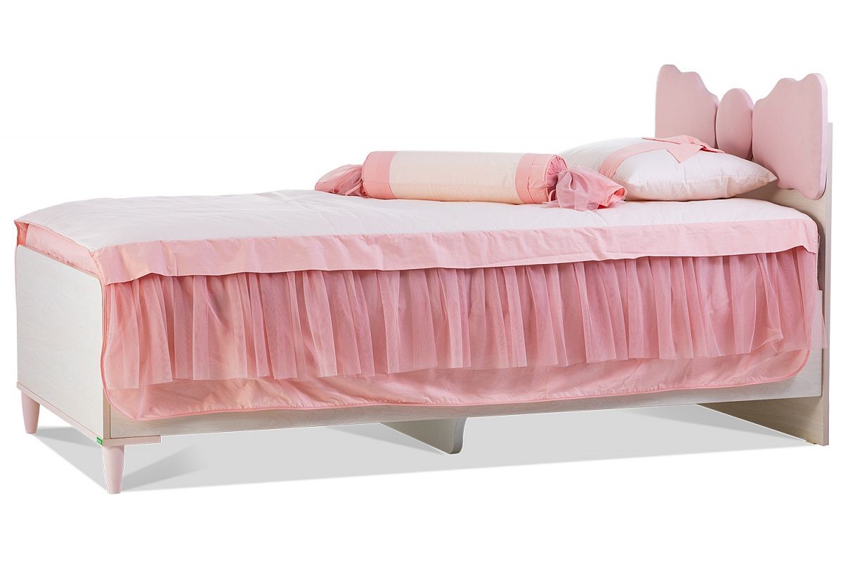 Detská posteľ s úložným priestorom chere - breza/ružová
