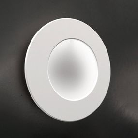 ICONE Vera 26 nástenné LED svietidlo biela/biela, Obývacia izba / jedáleň, hliník, 16.8W