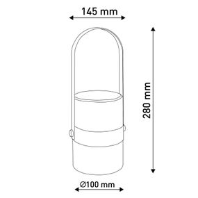 Näve LED svietidlo Neo do interiéru s batériou, mätová, Obývacia izba / jedáleň, plast, kov, 1W, L: 14.5 cm, K: 28cm