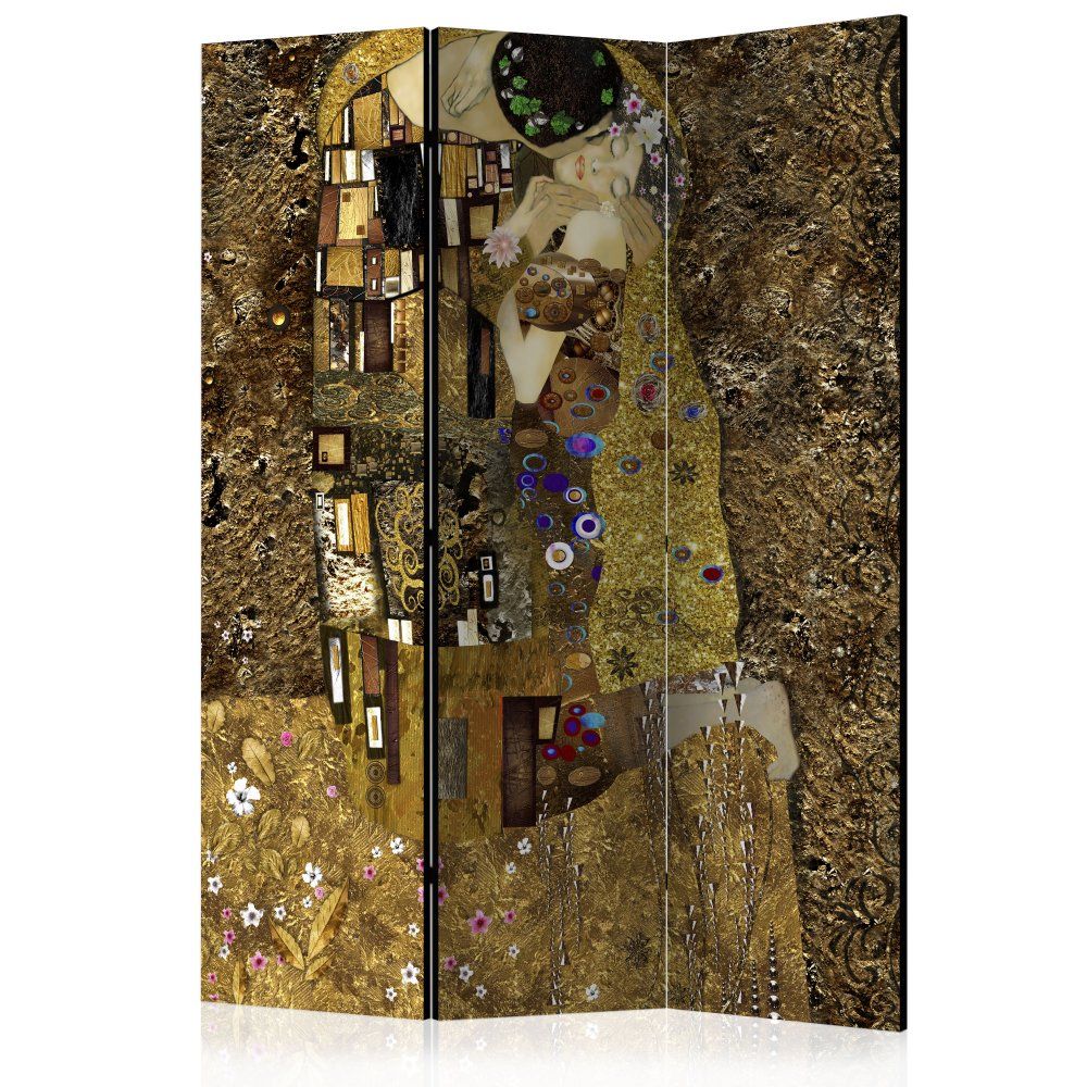 Paraván Golden Kiss Dekorhome 135x172 cm (3-dielny)