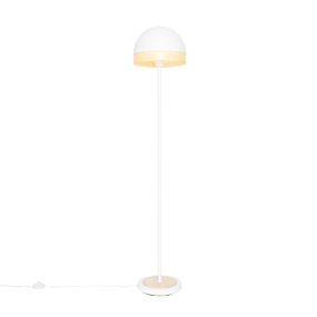 Orientálna stojaca lampa biela s ratanom 30 cm - Magna Rattan