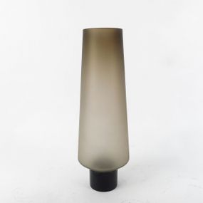 KARE Design Skleněná váza Noble Ring - hnědá 40cm