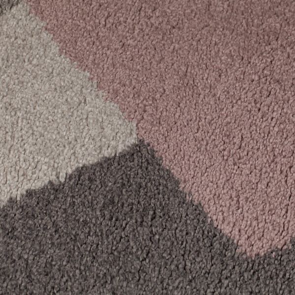 Ružovo-sivý koberec Flair Rugs Zula, 120 × 170 cm