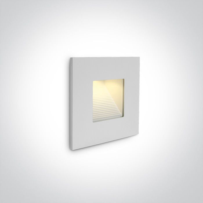 Vonkajšie svietidlo vstavané do fasády ONE LIGHT vstavané svietidlo TELO 68006N/W