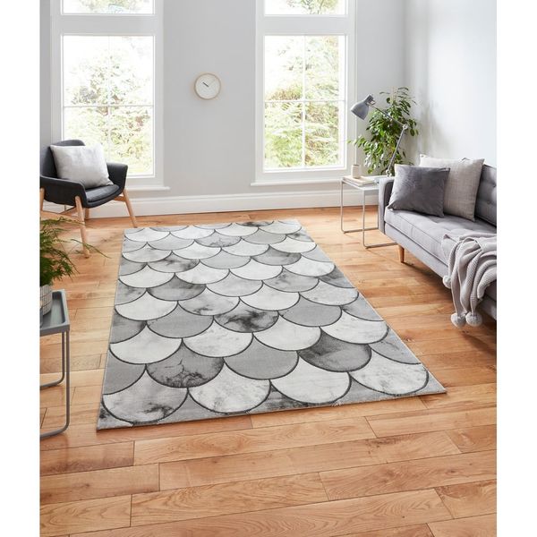 Šedý/v striebornej farbe koberec 170x120 cm Craft - Think Rugs