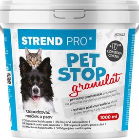 Odpudzovač Strend Pro PET STOP, granulát, 1000 ml, prírodný plašič psov, na mačky, na psy, odplašovač