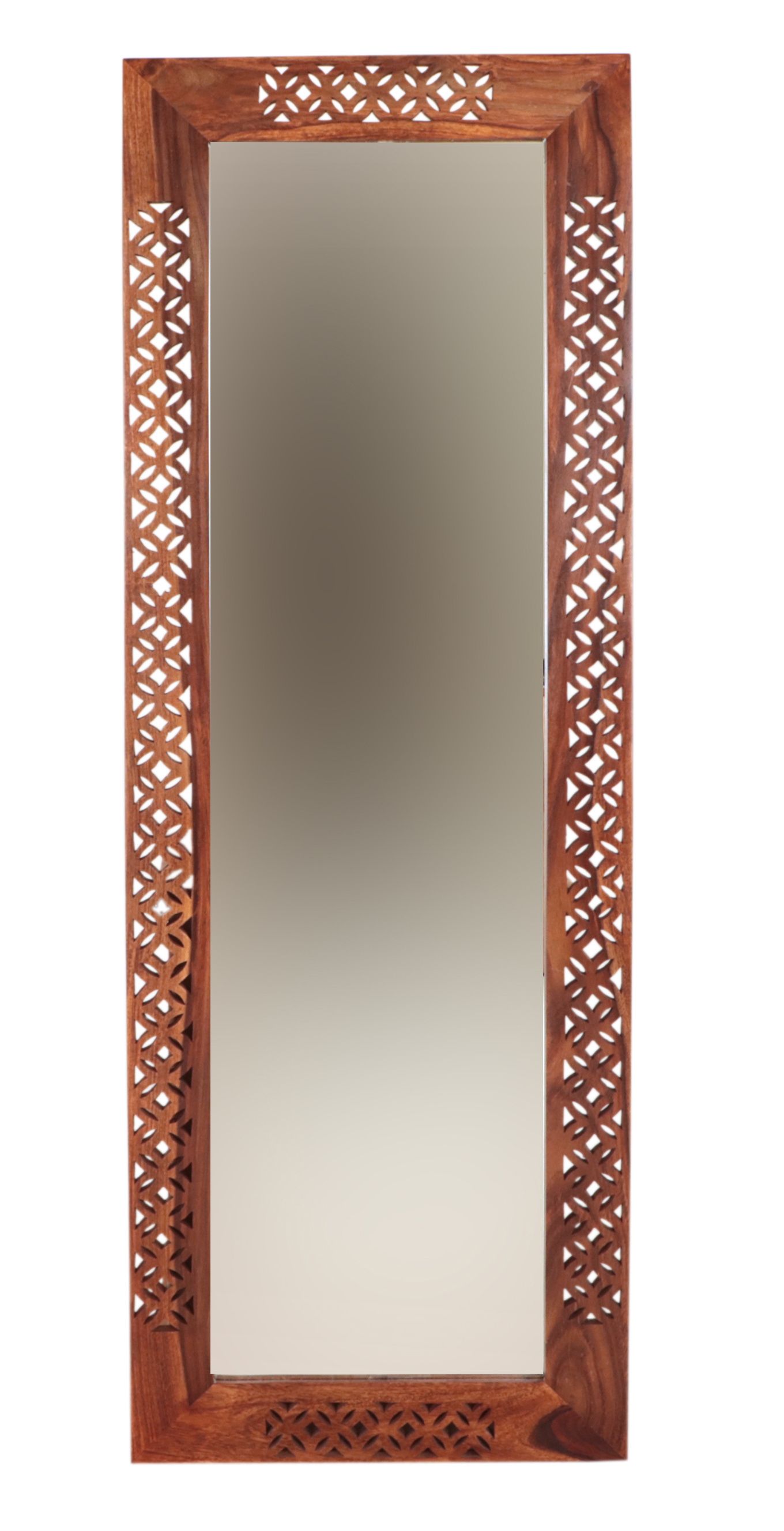Zrkadlo Mira 60x170 indický masív palisander - Natural