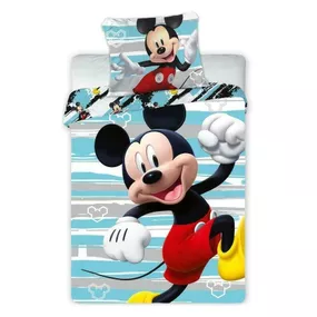 APtex · Obliečky do detskej postieľky Mickey Mouse - Disney - 100% bavlna - 40 x 60 cm + 100 x 135 cm