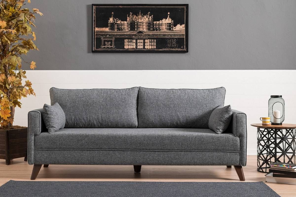 Sofahouse Dizajnová rozkladacia sedačka Marisela 208 cm sivá