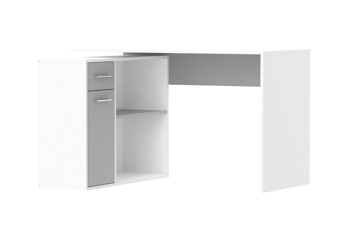 ELENA písací stôl, biela/sivá