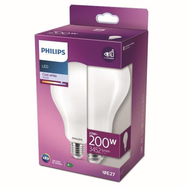 Philips 8718699764654 LED žiarovka E27 23W/200W 3452lm A95 4000K