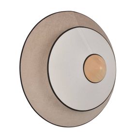 Forestier Cymbal S nástenné LED svietidlo prírodné, Obývacia izba / jedáleň, kov, zamat, ľan, 18W