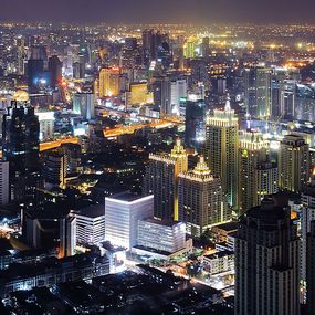 Mestá Fototapeta - Bangkok 18570 - samolepiaca